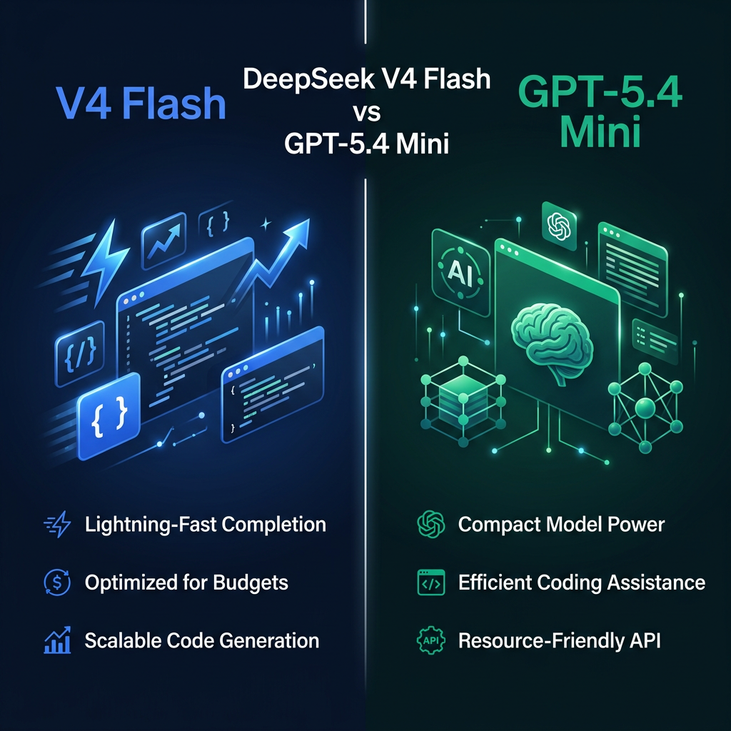 DeepSeek V4 Flash vs GPT-5.4 Mini budget coding comparison