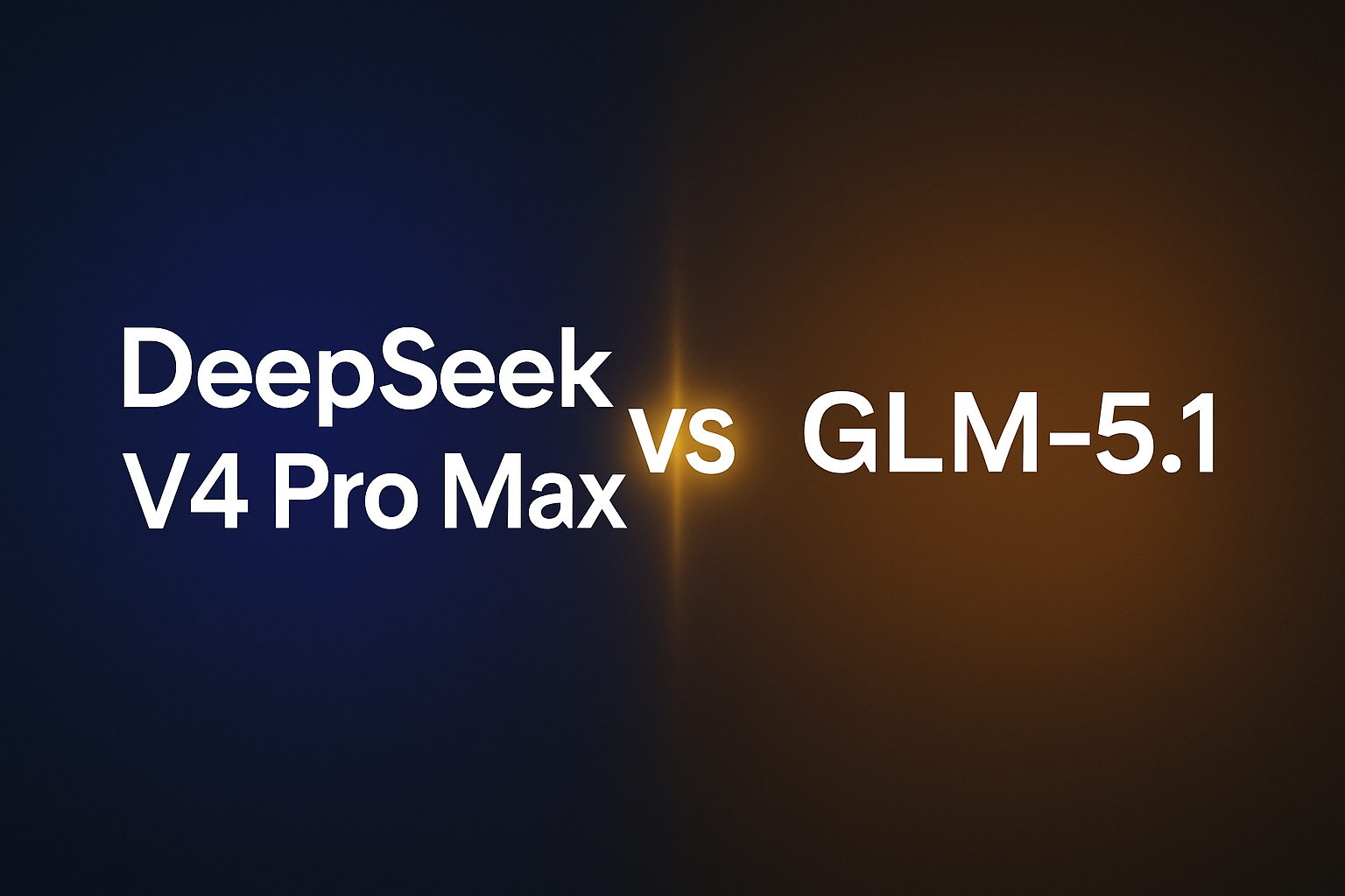 DeepSeek V4 Pro Max vs GLM-5.1 comparison