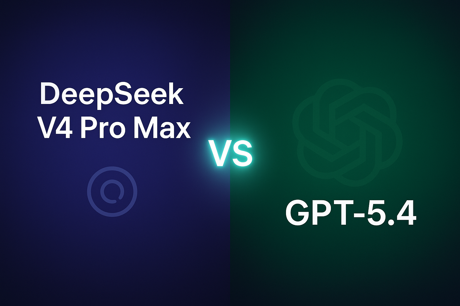 DeepSeek V4 Pro Max vs GPT-5.4 comparison