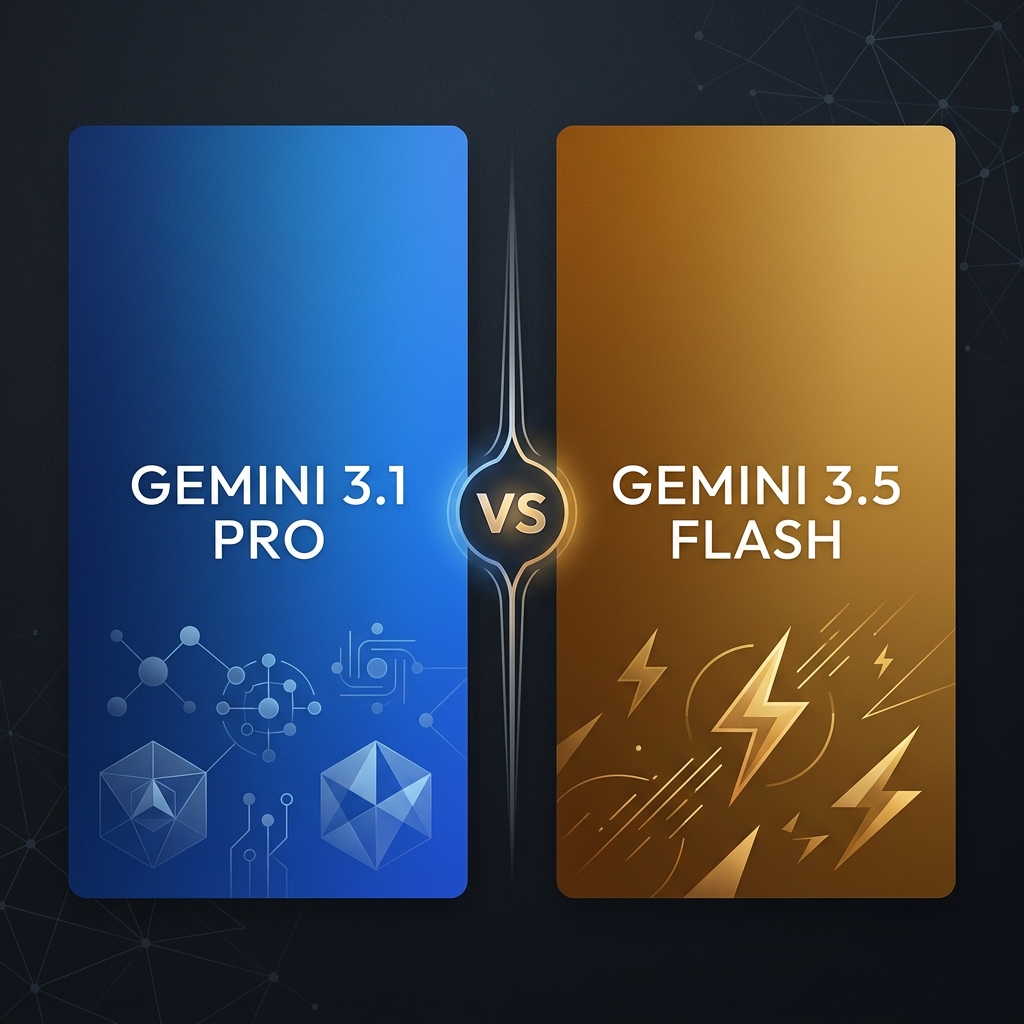 Gemini 3.1 Pro vs Gemini 3.5 Flash — Google sibling showdown, same family different tiers