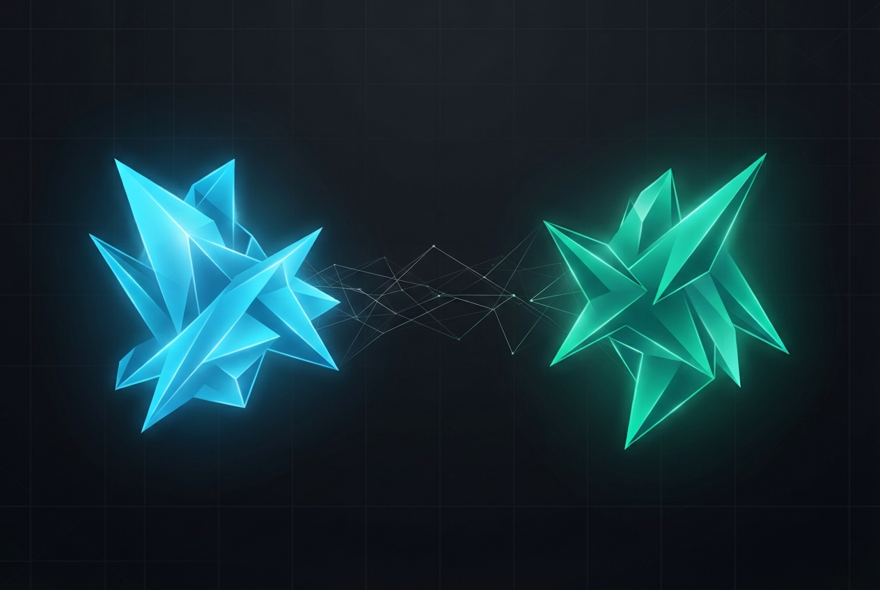 Gemini 3.7 Flash vs GPT-5.6 Terra comparison illustration on dark background