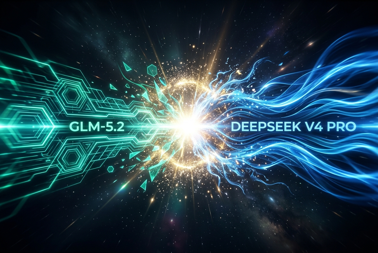 GLM-5.2 vs DeepSeek V4 Pro — MIT open-weight energy streams collision