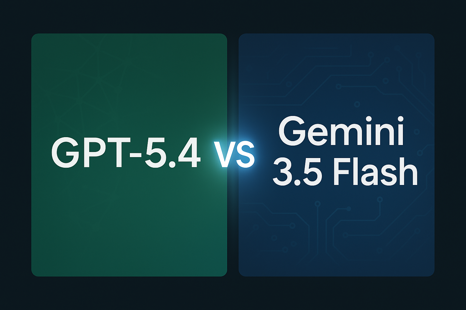 GPT-5.4 vs Gemini 3.5 Flash comparison