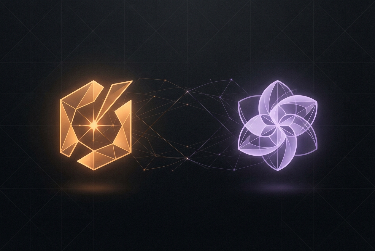 Grok 4.6 vs Claude Opus 5 comparison illustration on dark background