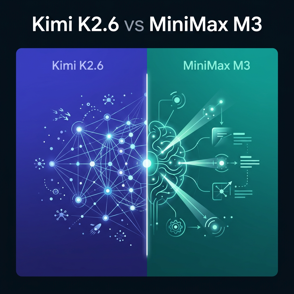 Kimi K2.6 vs MiniMax M3 open-weight coding comparison