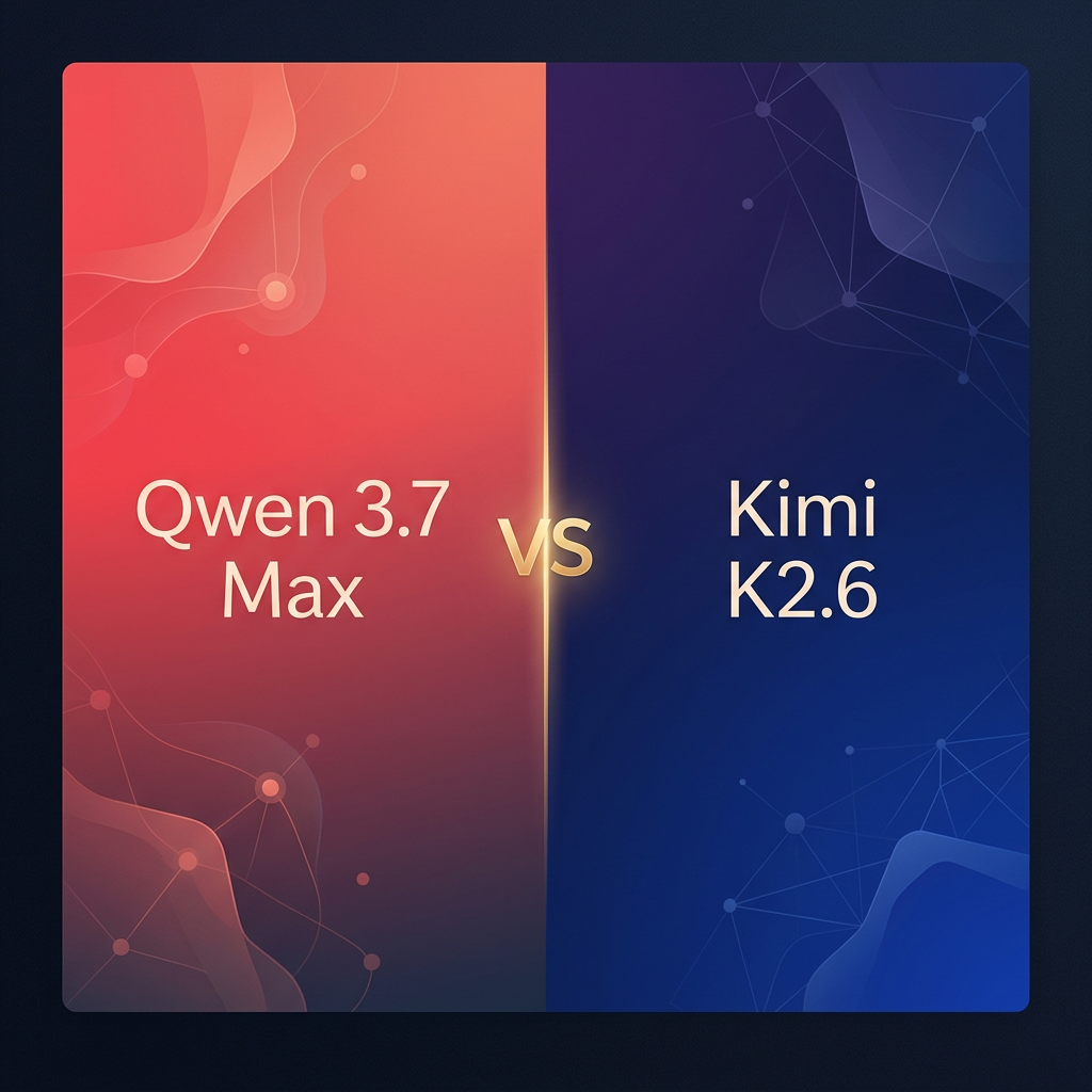 Qwen 3.7 Max vs Kimi K2.6 — Chinese AI coding model comparison 2026